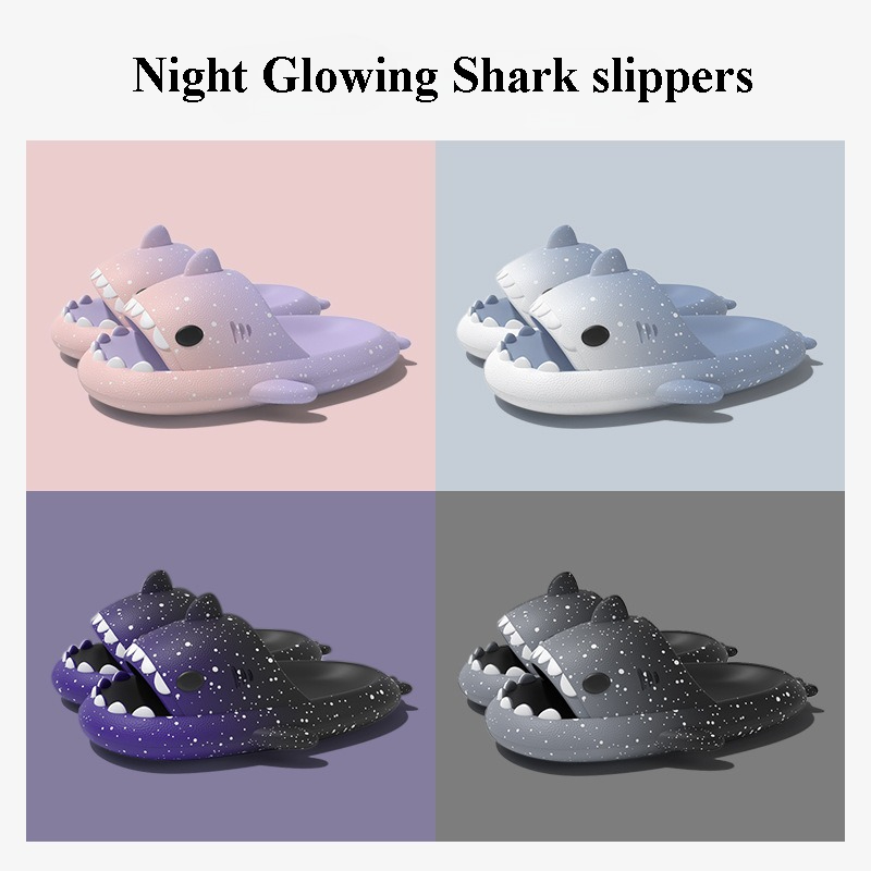 Women'S Shoes Temu - Cute Cartoon Shark Slippers For Women