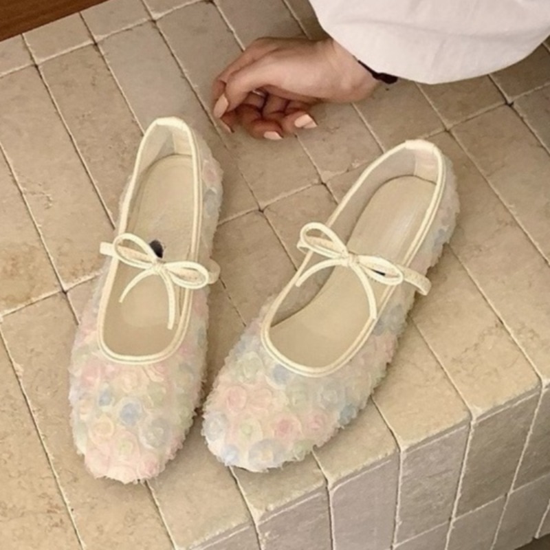 Women'S Shoes Temu - Gentle New Chinese Rose Mesh Mary