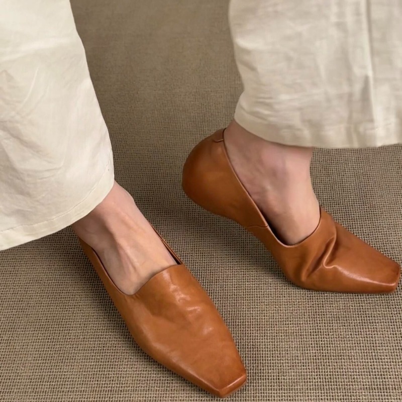 Women'S Shoes Temu - Retro Flat Loafers Women's Slip-on British