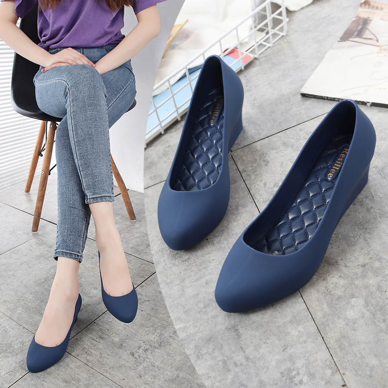 Resillee Women Navy Blue Wedge - огляд і ціна Women'S Shoes Water Resistant