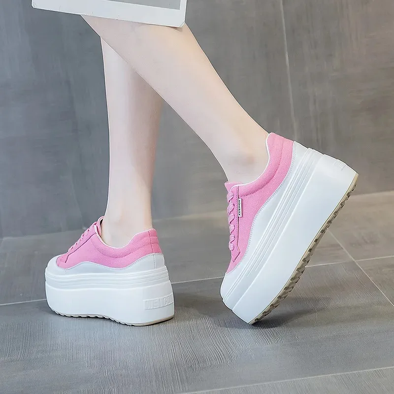 8cm New Canvas Genuine Leather - огляд і ціна Women'S Shoes Com