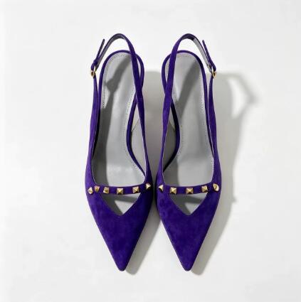Royal Blue Suede Rivet 4 CM Ki - огляд і ціна Women Shoes Size 4 In Cm