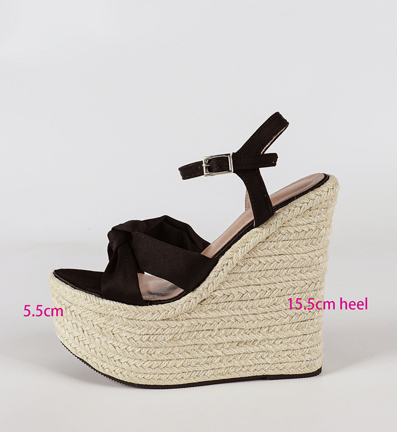LIHUAMAO 15.5cm Heel Pumps Wom - огляд і ціна Espadrille Wedge Shoes