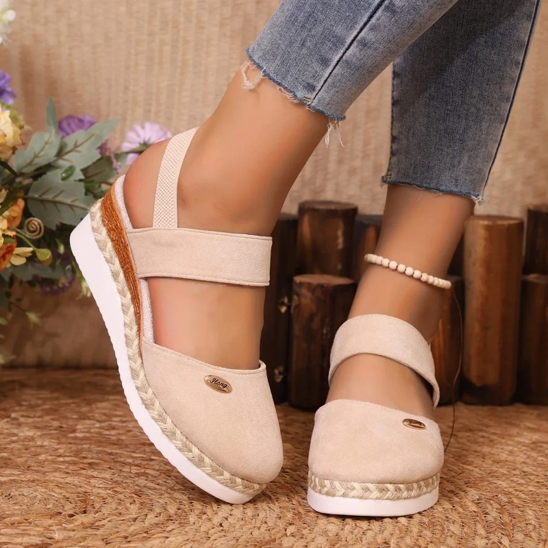 Women Closed Toe Wedge Sandals - огляд і ціна Espadrille Wedge Shoes