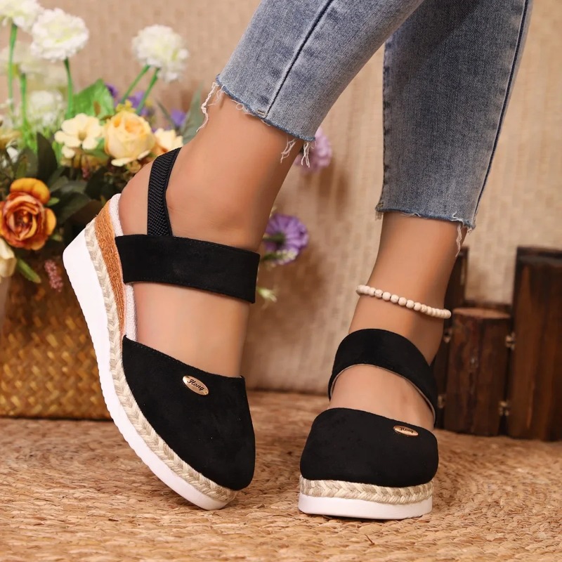 Women Closed Toe Wedge Sandals - огляд і ціна Espadrille Wedge Shoes