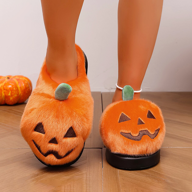 Halloween 3D Pumpkin Plush Sli - огляд і ціна Women'S Shoes For Fall