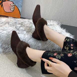 Platform Fleece-Lined Pointed  - огляд і ціна Women'S Shoes For Fall