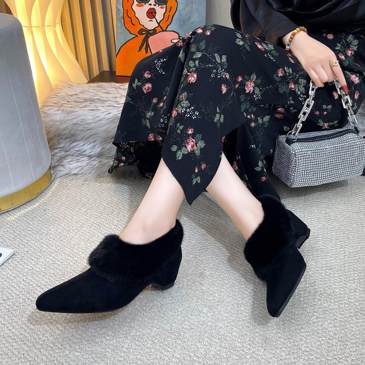 Platform Fleece-Lined Pointed  - огляд і ціна Women'S Shoes For Fall