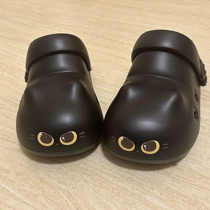 New creative black cat slipper - огляд і ціна Women'S Shoes Temu