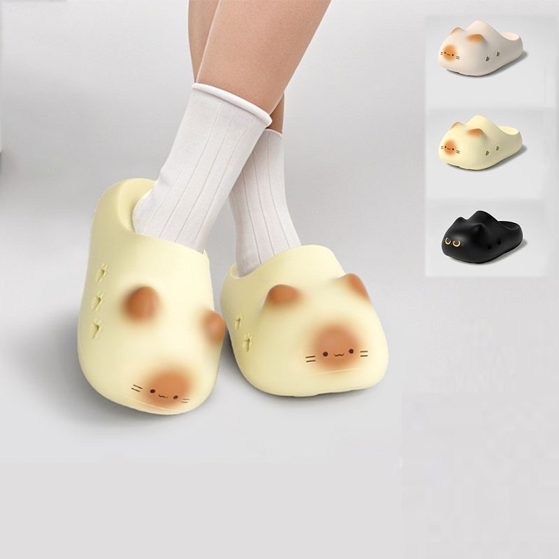New creative black cat slipper - огляд і ціна Women'S Shoes Temu