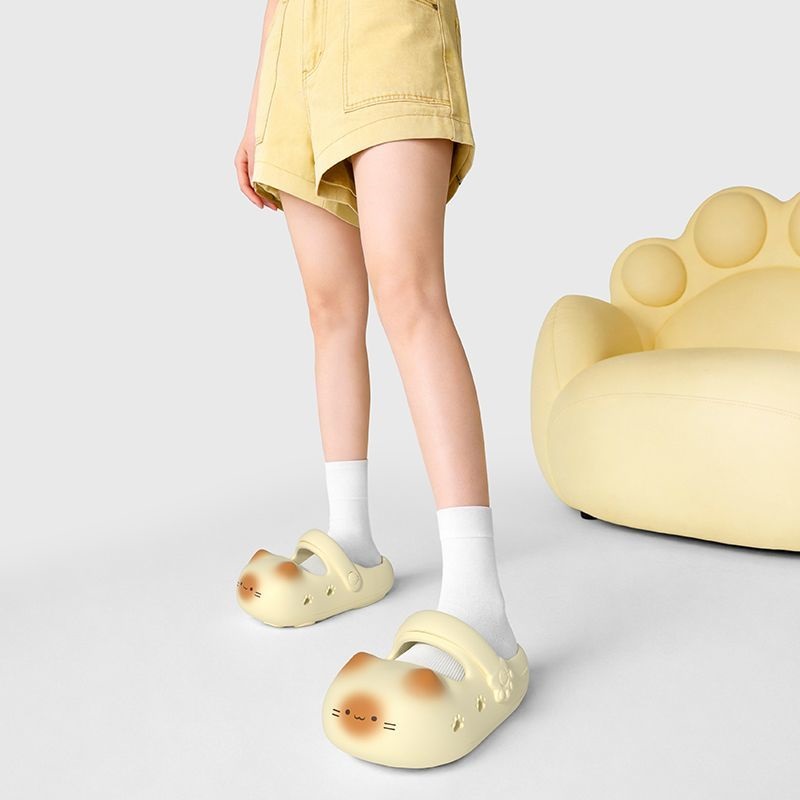 New creative black cat slipper - огляд і ціна Women'S Shoes Temu